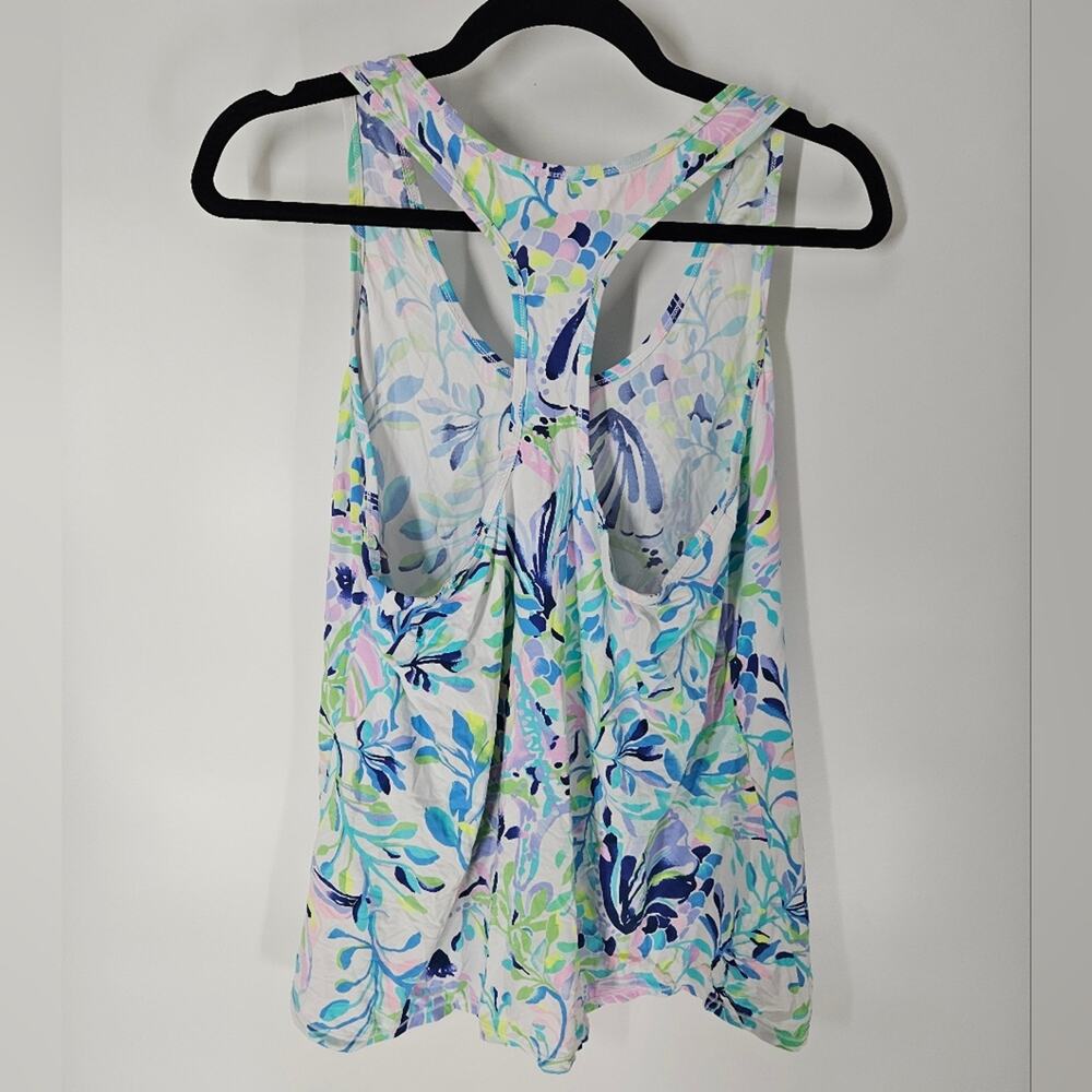 Lilly Pulitzer Blue and Green Patterned Tank Top - Picture 5 of 8